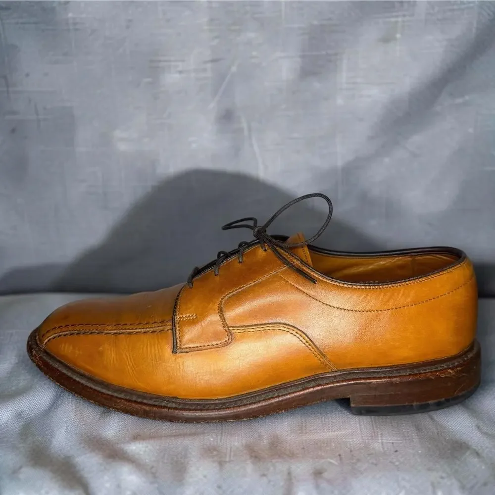 Allen Edmonds Hillcrest 5954 Walnut Leather Bicycle Toe Dress Shoes Mens 8.5 D